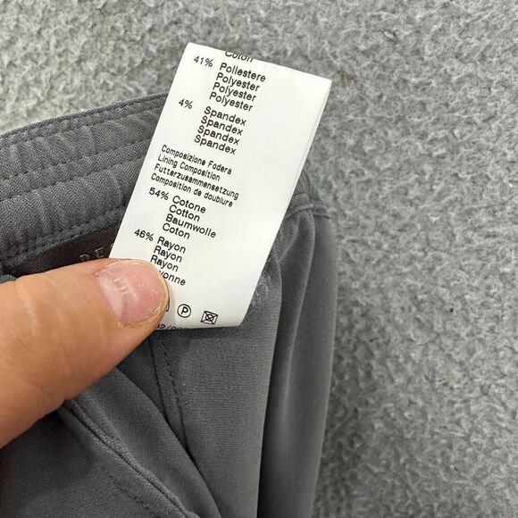 peserico pants womens Italy 48 medium gray joggers cropped casual minimalist - Picture 9 of 9